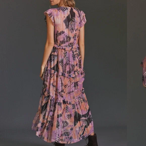 Anthropologie Verb Pallavi Singhee Tie Dye Maxi Dress - Picture 3 of 10